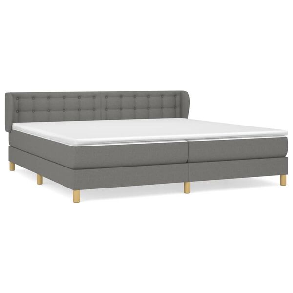 vidaXL &Kappa;&rho;&epsilon;&beta;ά&tau;&iota; Boxspring &mu;&epsilon; &Sigma;&tau;&rho;ώ&mu;&alpha; &Sigma;&kappa;&omicron;ύ&rho;&omicron; &Gamma;&kappa;&rho;&iota; 200x200 &epsilon;&kappa;. &Upsilon;&phi;&alpha;&sigma;&mu;ά&tau;&iota;&nu;&omicron;