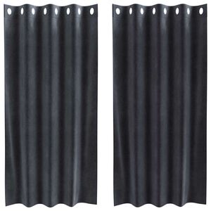vidaXL &Kappa;&omicron;&upsilon;&rho;&tau;ί&nu;&epsilon;&sigmaf; &sigma;&upsilon;&sigma;&kappa;ό&tau;&iota;&sigma;&eta;&sigmaf; 2 pcs &Sigma;&kappa;&omicron;ύ&rho;&omicron; &Gamma;&kappa;&rho;&iota; 140 x 175 cm &Beta;&epsilon;&lambda;&omicron;ύ&delta;&omicron;