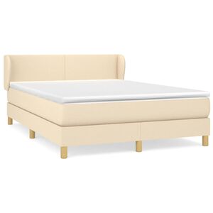 vidaXL &Kappa;&rho;&epsilon;&beta;ά&tau;&iota; Boxspring &mu;&epsilon; &Sigma;&tau;&rho;ώ&mu;&alpha; &Kappa;&rho;&epsilon;&mu; 140x200 &epsilon;&kappa;. &Upsilon;&phi;&alpha;&sigma;&mu;ά&tau;&iota;&nu;&omicron;