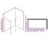 vidaXL Καμπίνα Μπανιέρας Πτυσσόμενη 120 x 68 x 130 εκ. από ESG