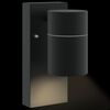 vidaXL Εξωτερικά Φωτιστικά Τοίχου 2 pcs Μαύρο 6.5 x 10.5 x 16 εκ.