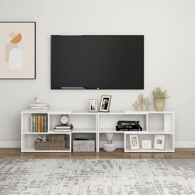 vidaXL Έπιπλο Τηλεόρασης Λευκό 149 x 30 x 52 εκ. από Μοριοσανίδα