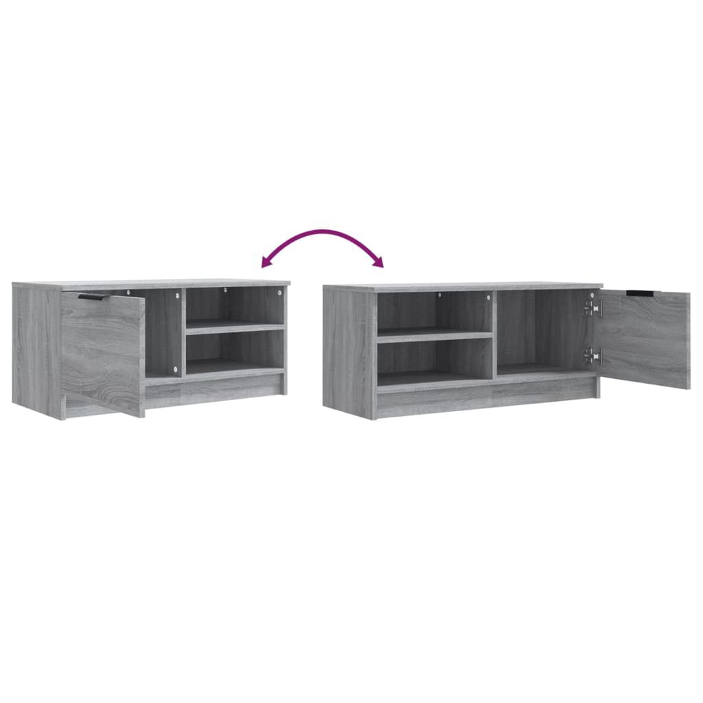 vidaXL Έπιπλα Τηλεόρασης 2 τεμ. Γκρι Sonoma 80x35x36,5 εκ. Επεξ. Ξύλο