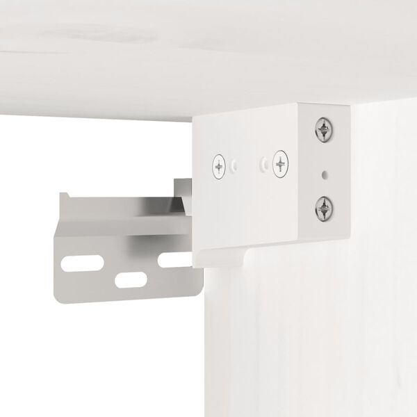 vidaXL Ντουλάπια Τοίχου 2 τεμ. Λευκά 45x30x35 εκ από Μασίφ Ξύλο Πεύκου