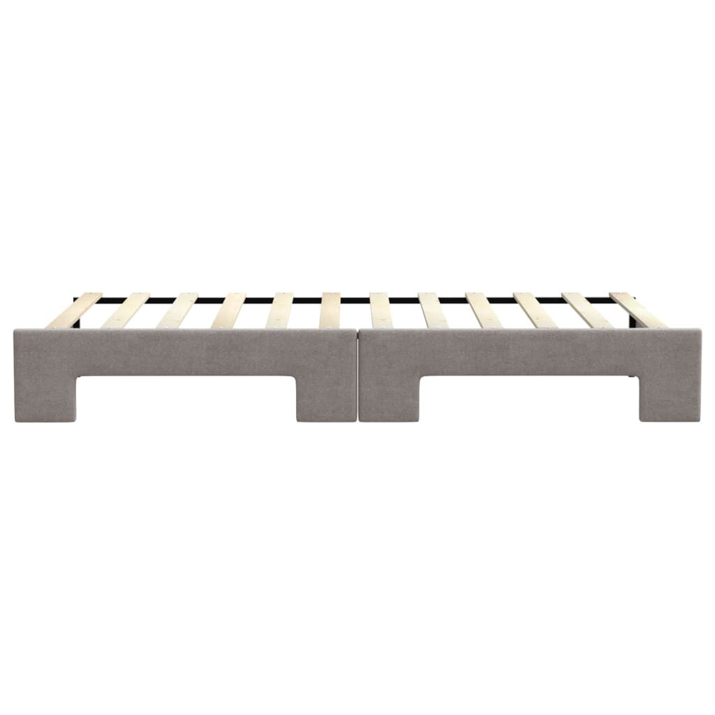 vidaXL Καναπές Κρεβάτι Συρόμενος Taupe 90 x 200 εκ. Υφασμάτινος