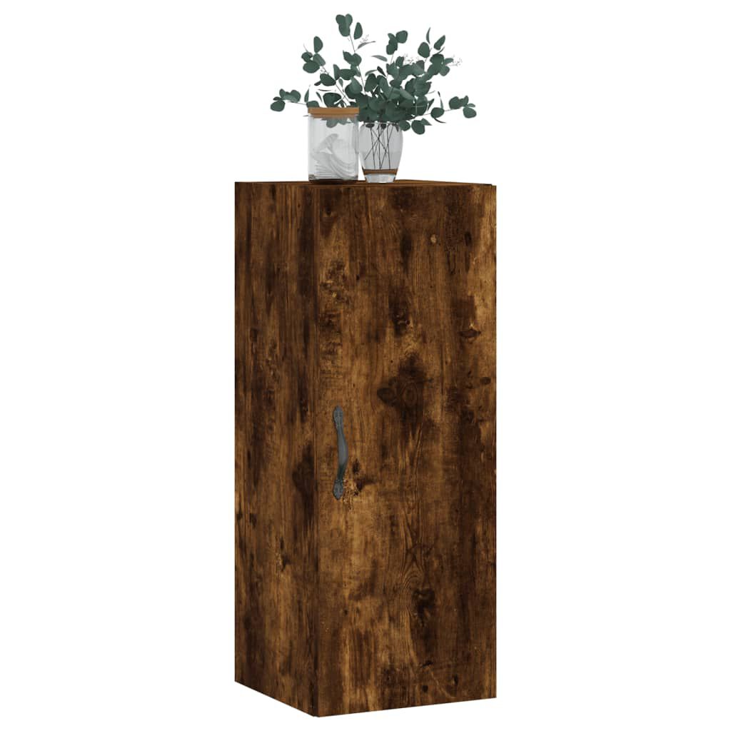 vidaXL Ντουλάπι Τοίχου Καπνιστή Δρυς 34,5 x 34 x 90 εκ. Επεξεργ. Ξύλο