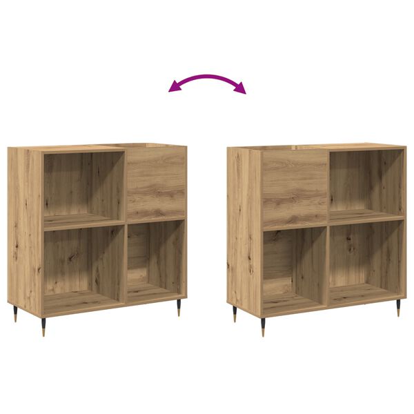 vidaXL Ντουλάπι Δίσκων Παλιού Ξύλου 84,5x38x89 εκ Επεξεργασμένο Ξύλο