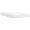 vidaXL Κρεβάτι Boxspring με Στρώμα Λευκό 120x200εκ.από Συνθετικό Δέρμα