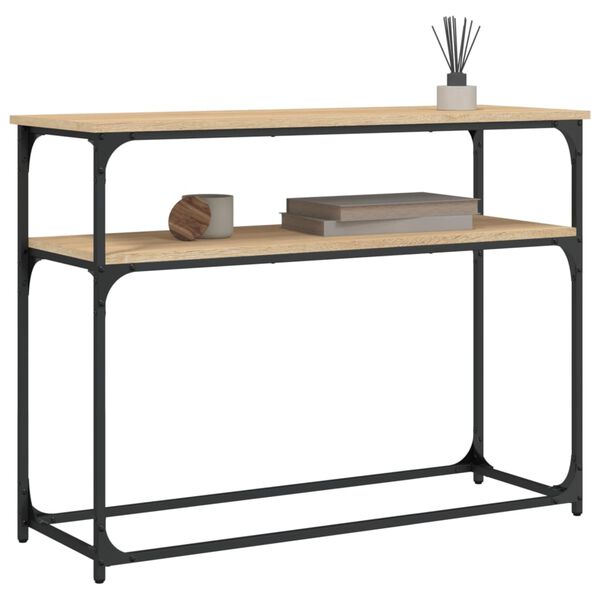 vidaXL Τραπέζι Κονσόλα Sonoma Δρυς 100x35,5x75 εκ. Επεξεργασμένο Ξύλο