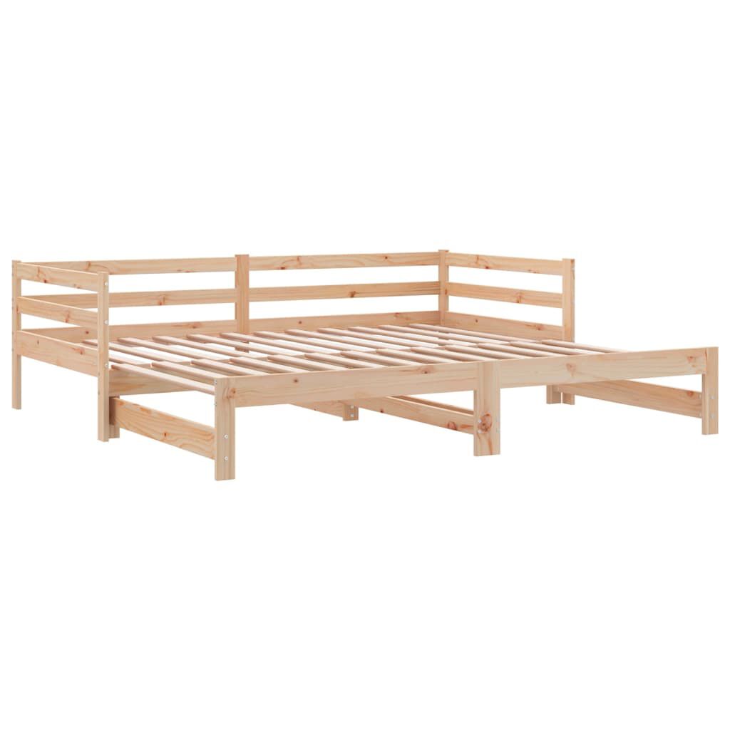 vidaXL Καναπές Κρεβάτι 2 x (90 x 200) εκ. από Μασίφ Ξύλο Πεύκου