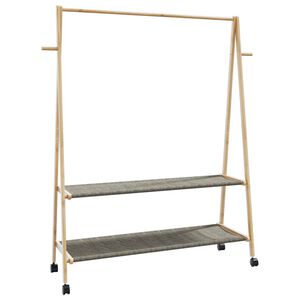 vidaXL &Rho;ά&phi;&iota; &rho;&omicron;ύ&chi;&omega;&nu; &mu;&epsilon; &rho;ά&phi;&iota;&alpha; &kappa;&alpha;&iota; &rho;ό&delta;&epsilon;&sigmaf; 132x45,5x155,5 &epsilon;&kappa;.&Mu;&pi;&alpha;&mu;&pi;&omicron;ύ