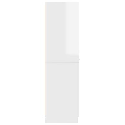 vidaXL Συρταριέρα Γενικής Χρήσης Γυαλ. Λευκό 30x42,5x150 Μοριοσανίδα