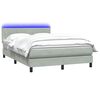 vidaXL &Kappa;&rho;&epsilon;&beta;ά&tau;&iota; Boxspring &mu;&epsilon; &Sigma;&tau;&rho;ώ&mu;&alpha; & LED &Alpha;&nu;&omicron;&iota;&chi;&tau;ό &Gamma;&kappa;&rho;&iota; 160x220 &epsilon;&kappa;. &Beta;&epsilon;&lambda;&omicron;ύ&delta;&iota;&nu;&omicron;