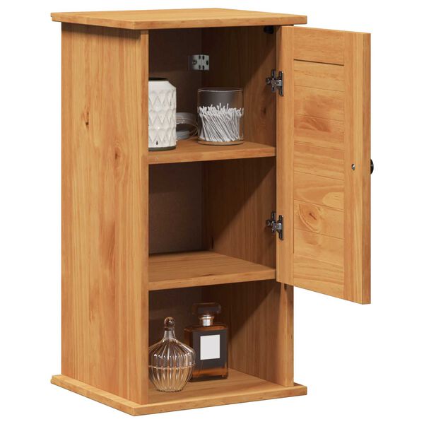 vidaXL Τοίχου Ντουλάπα Μπάνιου καφέ μελί 37 x 34 x 71.5 εκ.