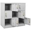 vidaXL Φοριαμοί 5 τεμ. Ανοιχτό Γκρι 90 x 45 x 92,5 εκ. Ατσάλινοι