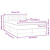 vidaXL &Kappa;&rho;&epsilon;&beta;ά&tau;&iota; Boxspring &mu;&epsilon; &Sigma;&tau;&rho;ώ&mu;&alpha; &Alpha;&nu;&omicron;&iota;&chi;&tau;ό &Gamma;&kappa;&rho;&iota; 160x210 &epsilon;&kappa;. &Beta;&epsilon;&lambda;&omicron;ύ&delta;&iota;&nu;&omicron;