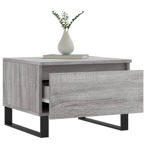 vidaXL Τραπεζάκια Σαλονιού 2 τεμ. Γκρι Sonoma 50x46x35 εκ. Επεξ. Ξύλο