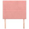 vidaXL Κεφαλάρι Κρεβατιού Ροζ Βελούδο 80x5x118/128 εκ.