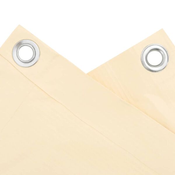 vidaXL Περίφραξη Μπαλκονιού Προστατευτική Κρεμ 800x75 εκ. από PVC