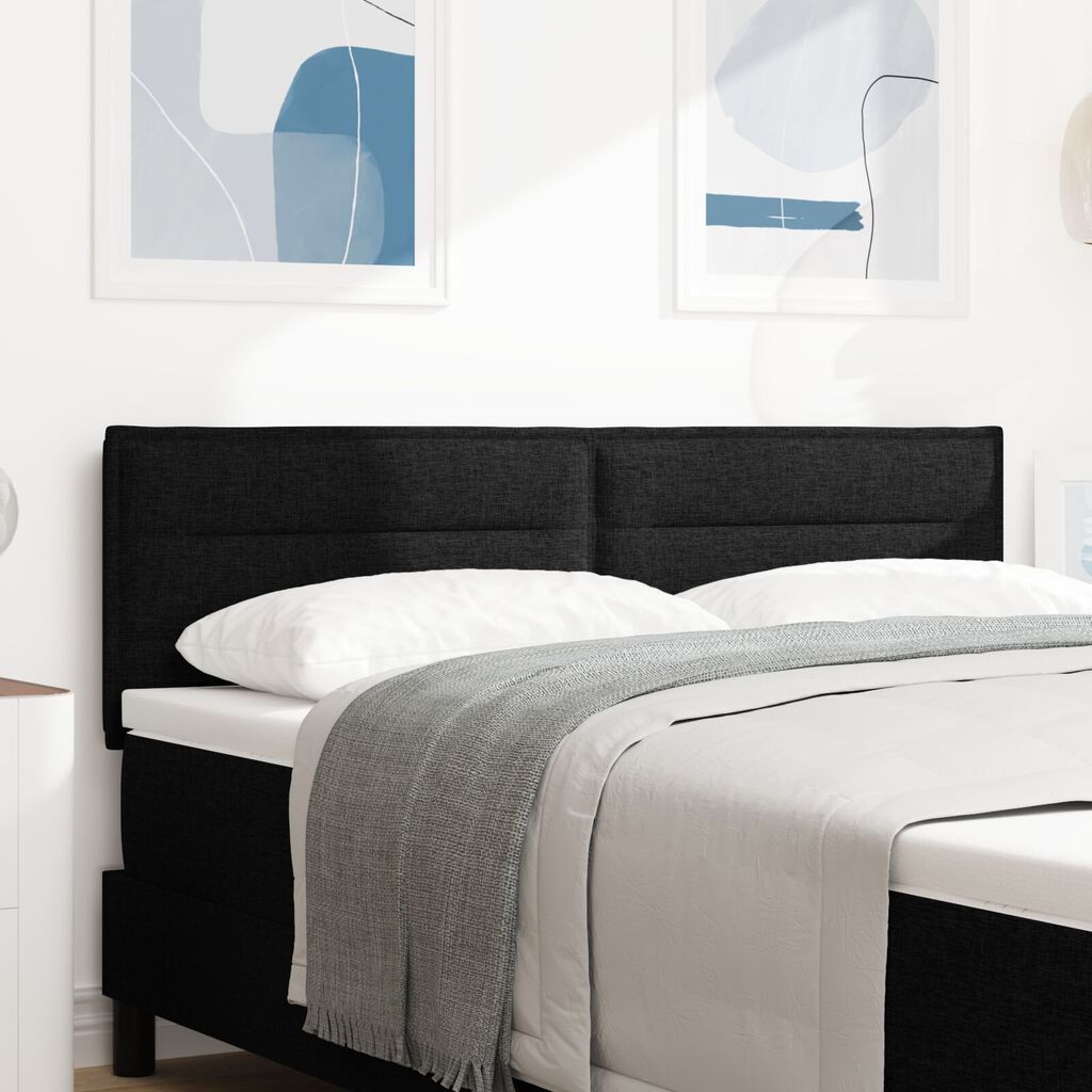 vidaXL LED Κεφαλάρι Γραμμής Σχεδιασμού Μαύρο 72 εκ. Ύφασμα