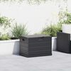 vidaXL Κουτί αποθήκευσης κήπου Ανθρακί 77.5 x 54.5 x 53 εκ. Πλαστικό
