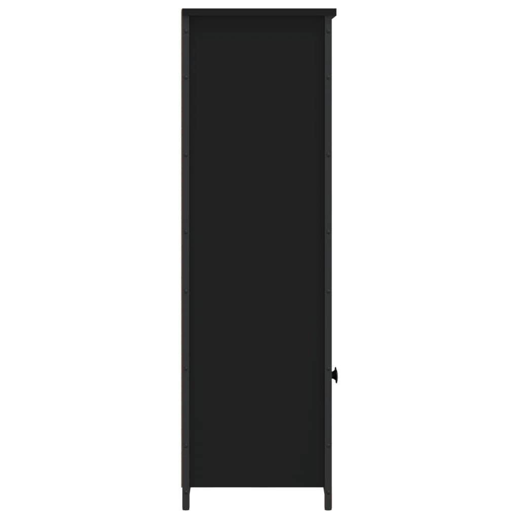 vidaXL Ντουλάπι Μαύρο 62 x 32 x 103,5 εκ. από Επεξεργασμένο Ξύλο