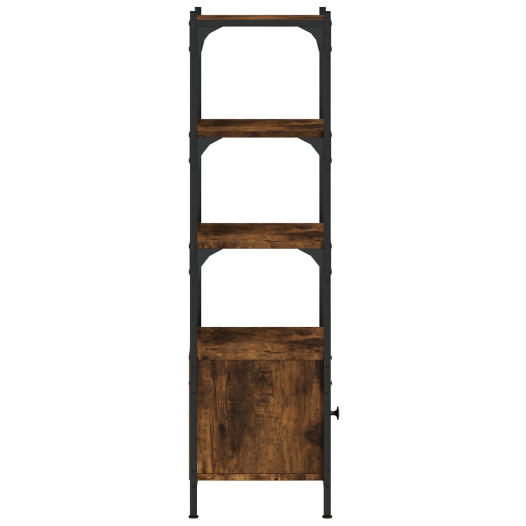 vidaXL Βιβλιοθήκη 3 Επιπέδων Καπν. Δρυς 41x30x109,5 εκ. Επεξεργ. Ξύλο