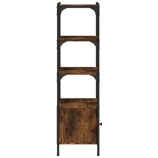 vidaXL Βιβλιοθήκη 3 Επιπέδων Καπν. Δρυς 41x30x109,5 εκ. Επεξεργ. Ξύλο