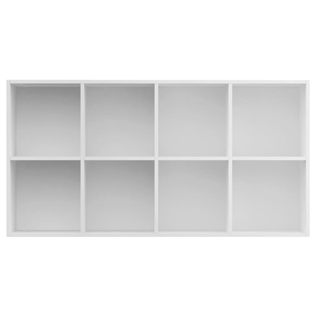 vidaXL Ραφιέρα/Βιβλιοθήκη Λευκή 66 x 30 x 130 εκ. από Επεξ. Ξύλο