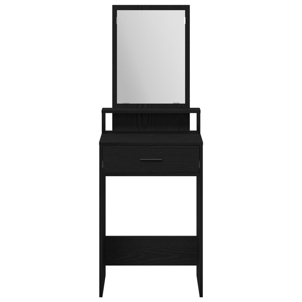 vidaXL Τουαλέτα με Συρτάρια Μαύρη Δρυς 50x41x140 εκ