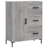 vidaXL Ντουλάπι Γκρι Sonoma 69,5 x 34 x 180 εκ. Επεξεργασμένο Ξύλο