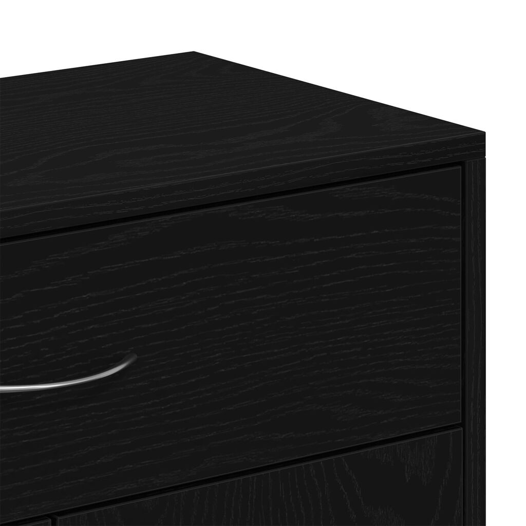 VidaXL Πλαϊνό Γραφείο Μαύρο Δρυς 60x30x75 εκ. Επεξεργασμένο Ξύλο