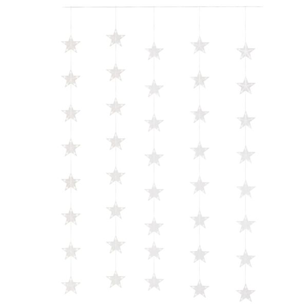 vidaXL Κουρτίνα LED Φωτάκια 200 LED Θερμό Λευκό με 8 Λειτουργίες