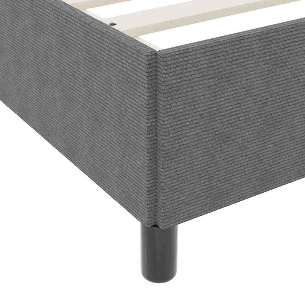 vidaXL Σκελετός Κρεβατιού Ανοιχτό γκρι 160 x 200 cm Βελούδο
