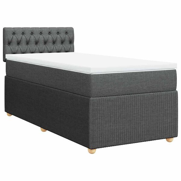 vidaXL &Kappa;&rho;&epsilon;&beta;ά&tau;&iota; Boxspring &mu;&epsilon; &Sigma;&tau;&rho;ώ&mu;&alpha; &Sigma;&kappa;&omicron;ύ&rho;&omicron; &Gamma;&kappa;&rho;&iota; 100x200 &epsilon;&kappa;. &Upsilon;&phi;&alpha;&sigma;&mu;ά&tau;&iota;&nu;&omicron;