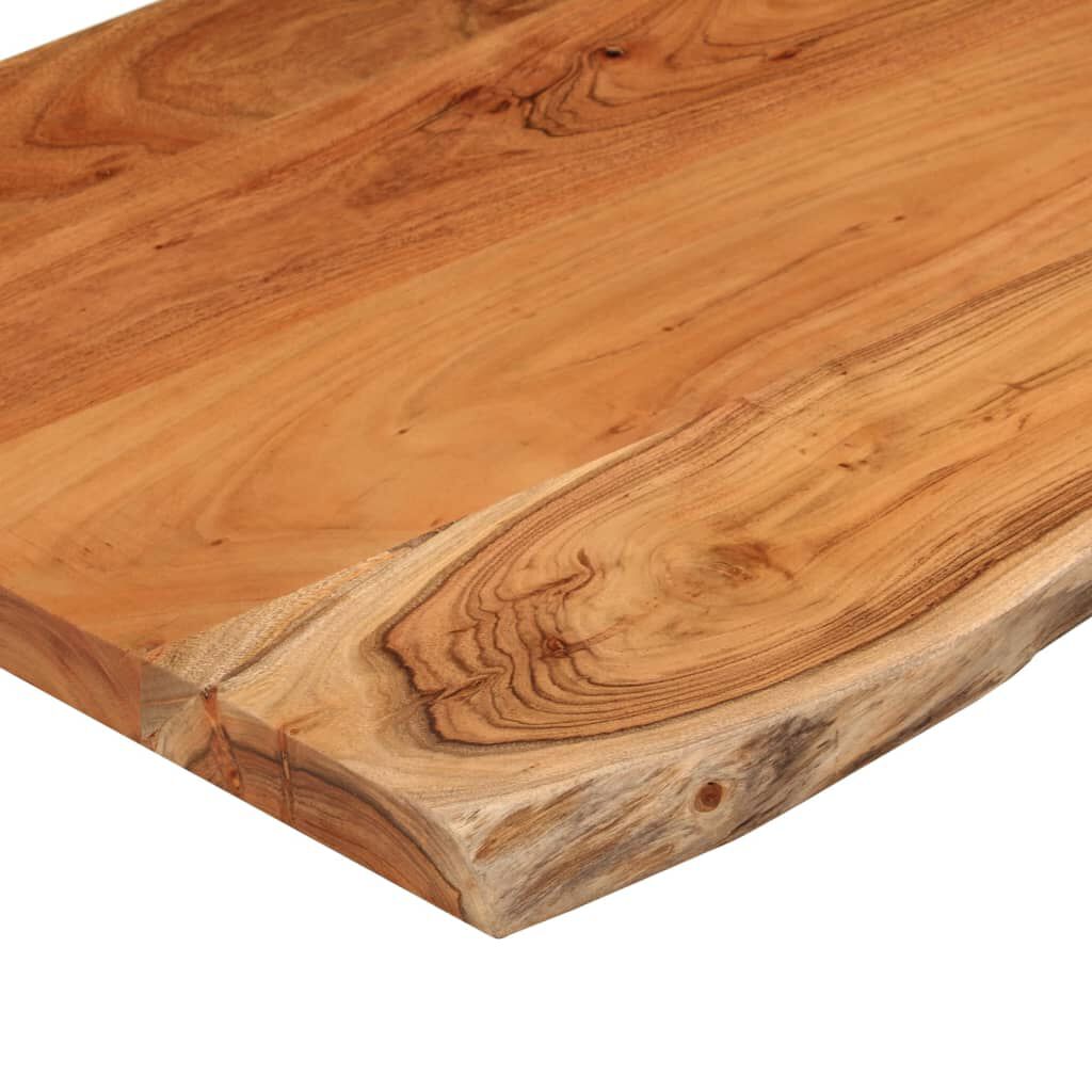 vidaXL Επιφάνεια Τραπεζιού Ορθογώνια 80x40x2,5 εκ. Μασίφ Ξύλο Ακακίας