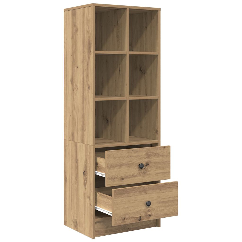 vidaXL Μονάδα Ραφιών Artisan Oak Artisan Oak Επεξεργασμένο ξύλο Μεσαίο