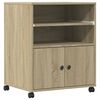 vidaXL &Beta;ά&sigma;&eta; &Epsilon;&kappa;&tau;&upsilon;&pi;&omega;&tau;ή &mu;&epsilon; &Rho;ό&delta;&epsilon;&sigmaf; Sonoma &Delta;&rho;&upsilon;&sigmaf; 60x48x74 &epsilon;&kappa;.
