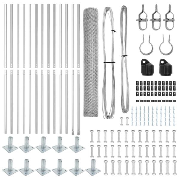 vidaXL &Sigma;&tau;ύ&lambda;&omicron;&sigmaf; &Pi;&epsilon;&rho;&iota;&phi;&rho;ά&xi;&epsilon;&omega;&nu; &Alpha;&sigma;&eta;&mu;ί 25 x 0,8 &mu; (25 &chi;&lambda;&sigma;&tau; &delta;ί&chi;&tau;&upsilon;) &Alpha;&tau;&sigma;ά&lambda;&iota;