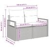 vidaXL Σετ Καναπέ Κήπου 8 pcs Καφέ και κρεμ 287 x 122 x 85 εκ