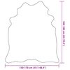 vidaXL Χαλί Μαύρο 150 x 170 εκ. από Γνήσιο Δέρμα Αγελάδας