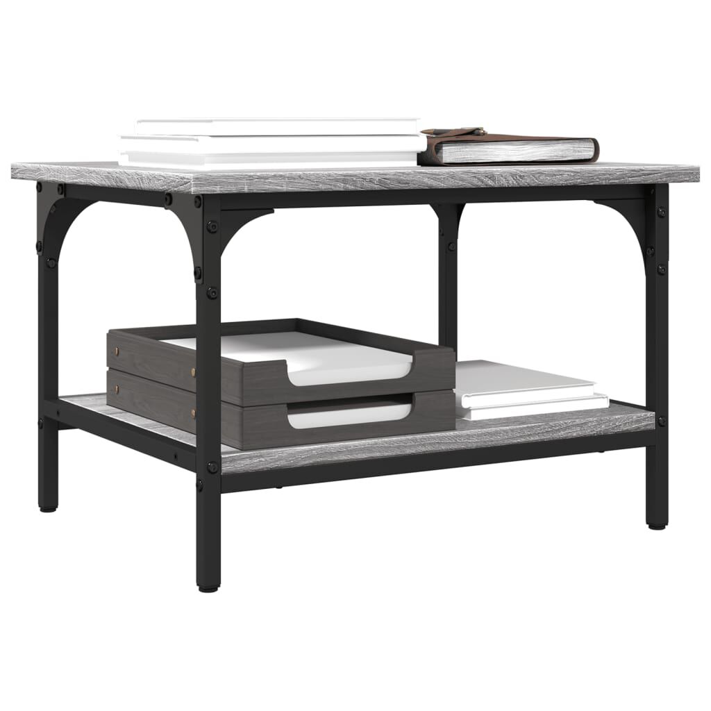 vidaXL Βάση Εκτυπωτή 2 Επιπέδων Γκρι Sonoma 50x40x38 εκ Επεξ. Ξύλο