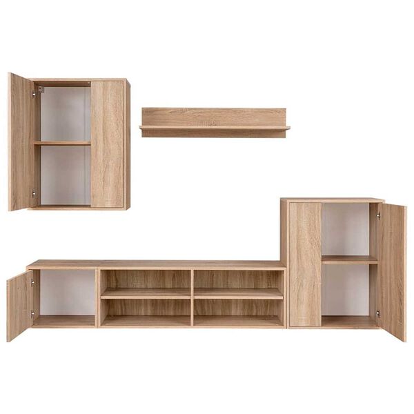 vidaXL Σετ επίπλου τηλεόρασης 5 pcs Sonoma Δρυς 221 x 30 x 80 εκ