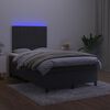 vidaXL &Kappa;&rho;&epsilon;&beta;ά&tau;&iota; Boxspring &mu;&epsilon; &Sigma;&tau;&rho;ώ&mu;&alpha; & LED &Mu;&alpha;ύ&rho;&omicron; 120x190 &epsilon;&kappa;. &Beta;&epsilon;&lambda;&omicron;ύ&delta;&iota;&nu;&omicron;