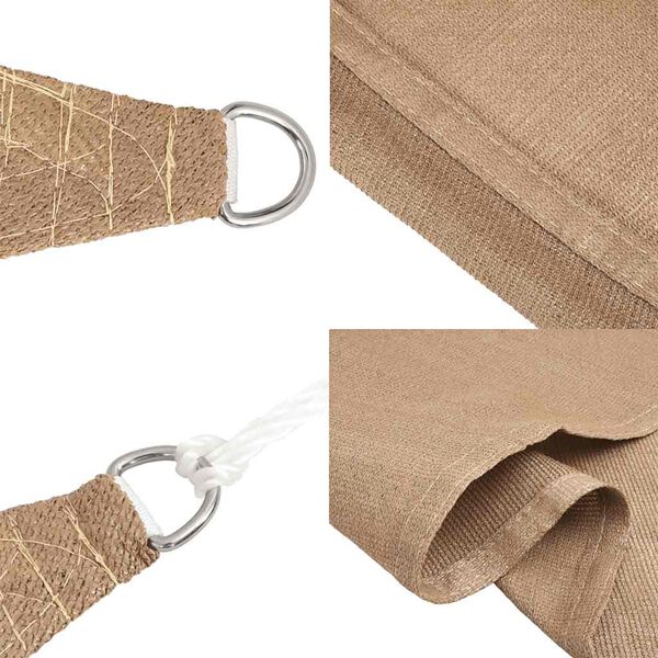 vidaXL Πανί Σκίασης Taupe 4 x 7 μ. από HDPE 160 γρ./μ²