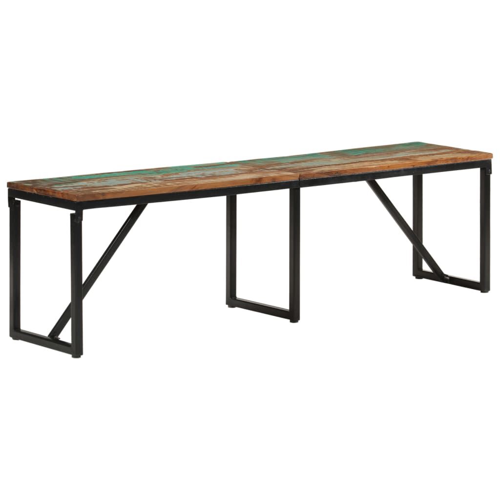vidaXL Πάγκος 160 x 35 x 46 εκ. από Μασίφ Ανακυκλωμένο Ξύλο