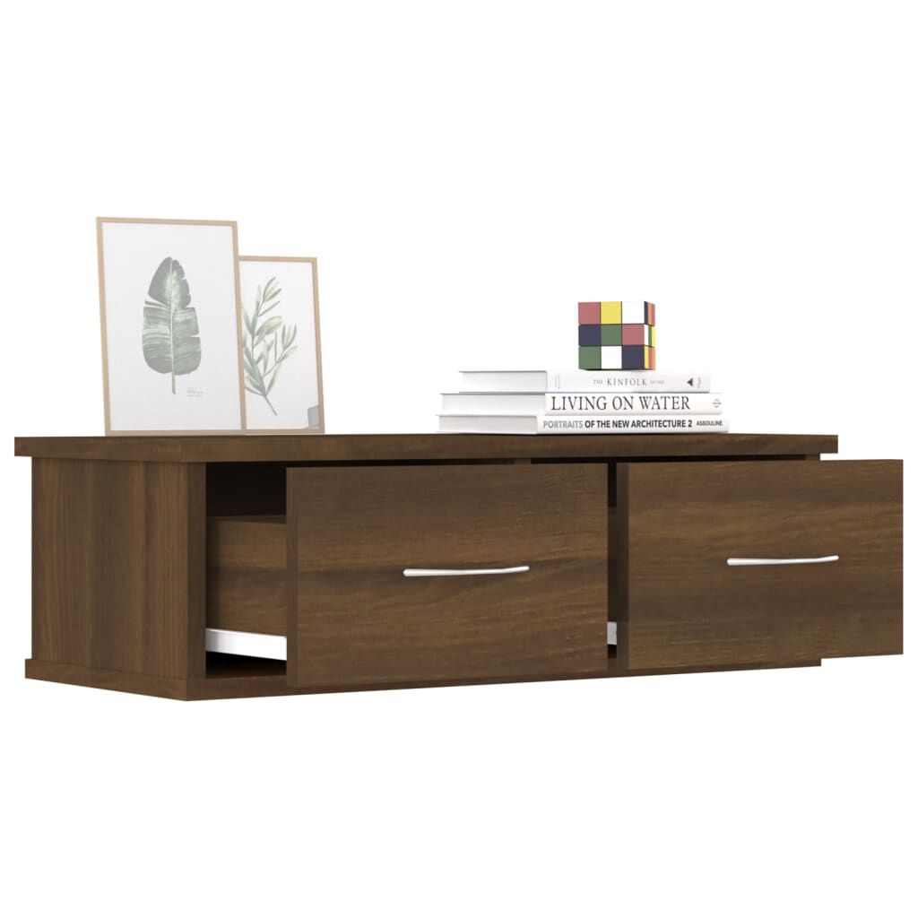 vidaXL Ντουλάπι Τοίχου Καφέ Δρυς 60x26x18,5 εκ. Επεξεργασμένο Ξύλο