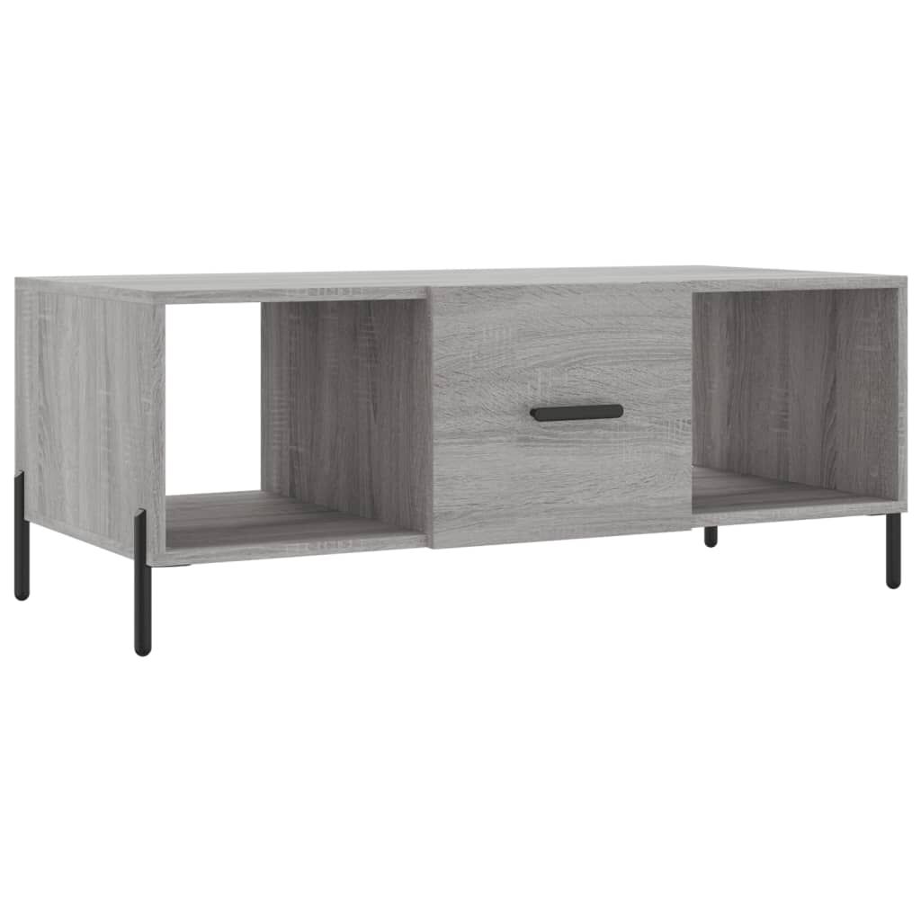 vidaXL Τραπεζάκι Σαλονιού Γκρι Sonoma 102x50x40 εκ. Επεξεργασμένο Ξύλο