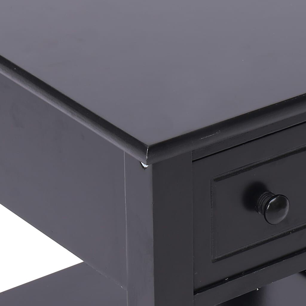 vidaXL Τραπέζι Βοηθητικό Μαύρο 40 x 40 x 40 εκ. από Ξύλο Παυλώνιας