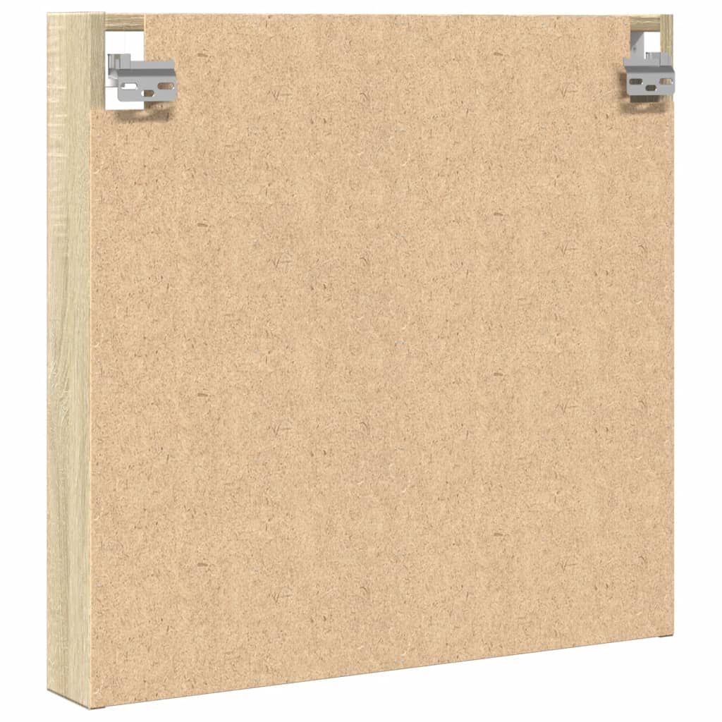 vidaXL Βιτρίνα Χρώμα Sonoma Δρυς 60x8,5x58 εκ. από Επεξεργασμένο Ξύλο